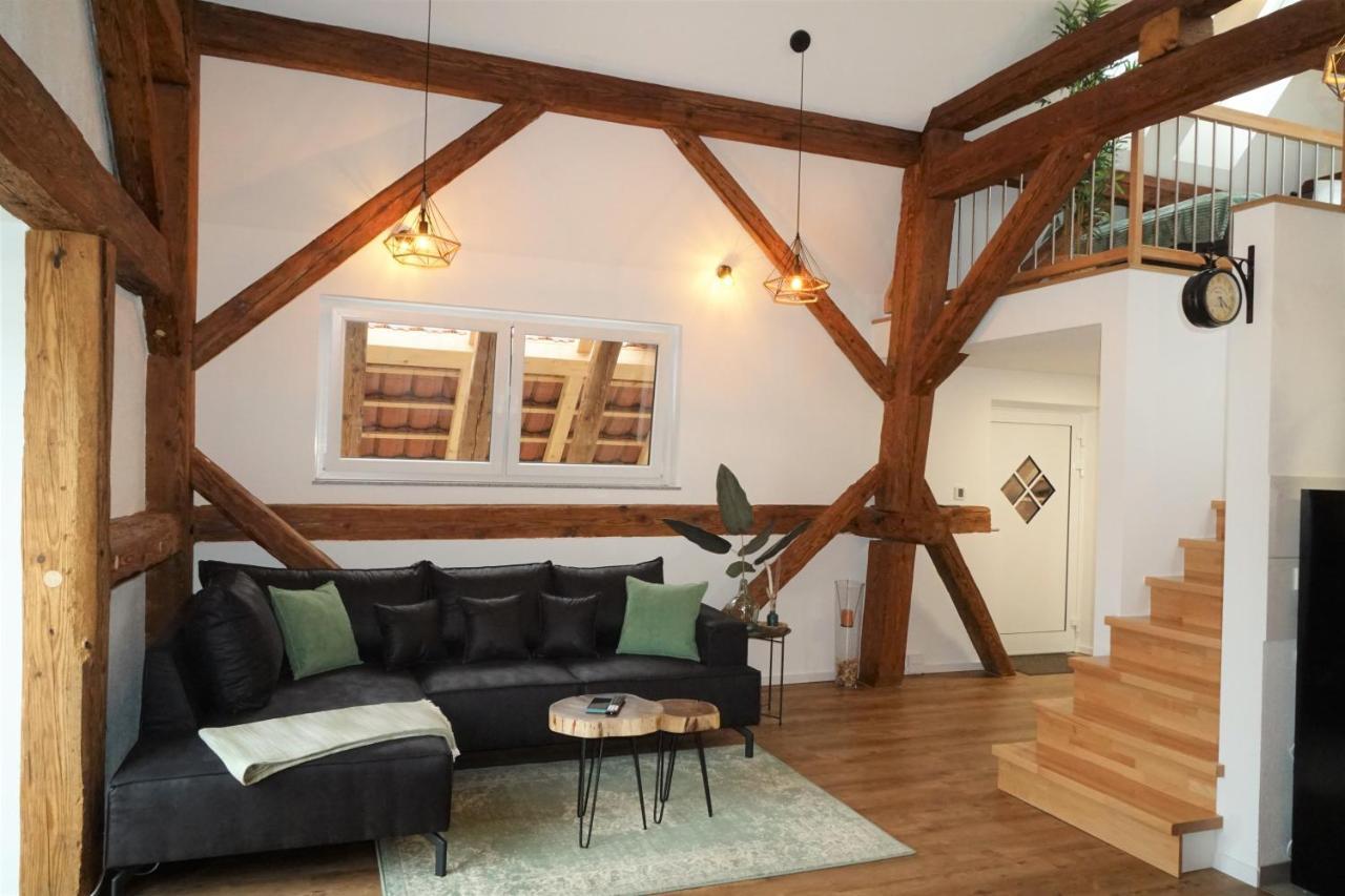 Galerie-Wohnung I Sanierter Pferdestall I Europapark I Boxspring I Nespresso Kippenheim Luaran gambar